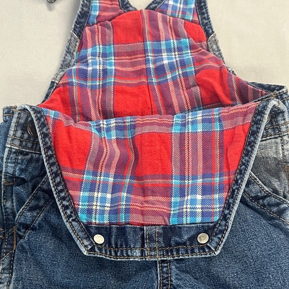 OshKosh B'gosh - Kids Lined Denim Overalls with Patch design - Picture 6 of 6